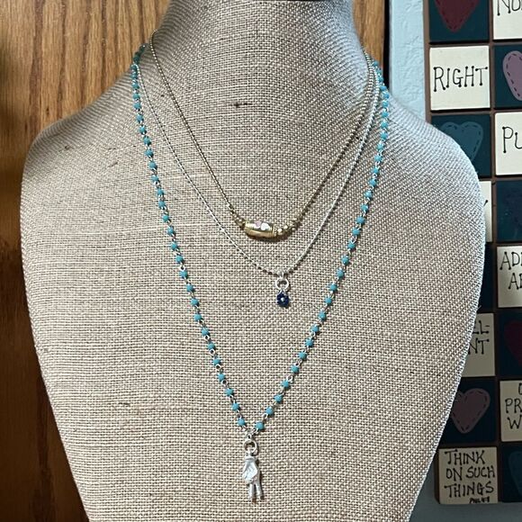 Lucky Brand Jewelry - NWT Lucky Brand Turquoise Layered Necklace Set #LBNK7